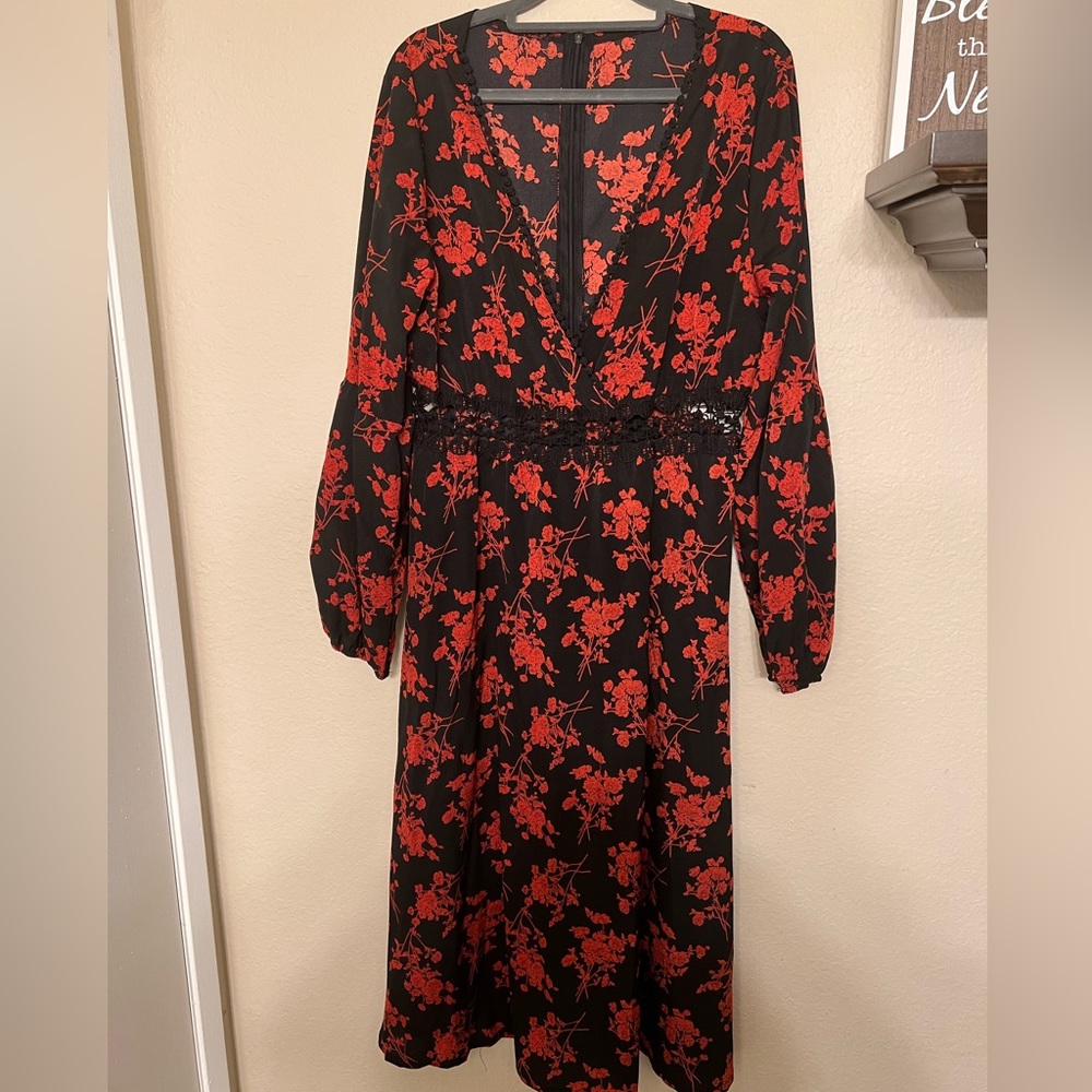 Floral & Lace Dress
